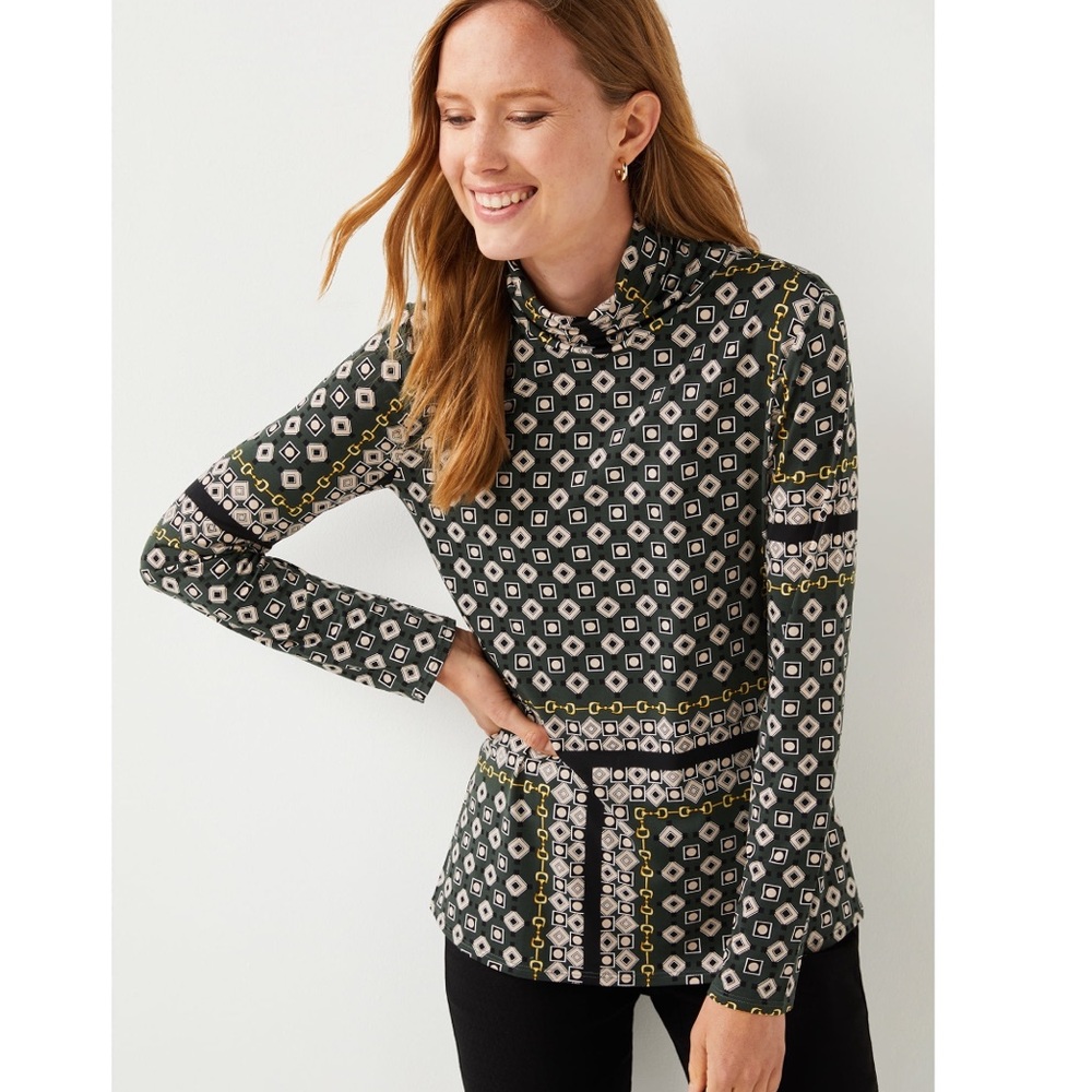 C. Wonder Printed Turtleneck